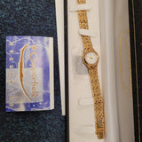 Vintage Copperfield Ladies Gold Tone Quartz Bracelet Watch Boxed NOS #8