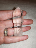 Clear quartz double terminated wand