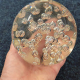 Large Clear Controlled Bubble Large Clear Controlled Bubble Art Glass Paperweight | Handcrafted Glass Sphere | 1.44kg | #16