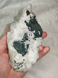 Quartz Cluster #8 with Possible Chrysocolla & Malachite - Approx. 450g