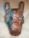 Ocean Jasper “Deathwing” Skull Carving - 1.55kg