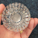 Clear Bubble Glass Pear Paperweight