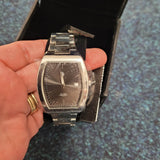 U.S. Polo Assn Black Dial Silver Tone Bracelet Quartz Date Watch Boxed NOS #6