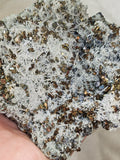 1.14kg Green Quartz Needle Crystal Cluster with Pyrite & Galena | Borieva Mine Bulgaria