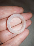 Rose Quartz Gemstone Ring | Natural Crystal Band
