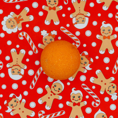 Gingerbread bath bomb