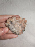 Quartz Cluster with Possible Shattuckite/Chrysocolla Inclusions