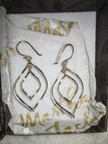 Martha Jackson Sterling Silver Wire Ellipse Earrings Boxed
