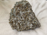 Large Green Quartz with Pyrite Crystal Cluster | Borieva Mine, Madan, Bulgaria | 2.984kg Cabinet Specimen #4