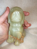 Afghanistan Jade Dog Carving - 780g - repaired