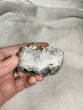 Quartz Druzy Cluster with Chalcopyrite – Approx. 90g