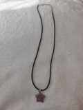 Amethyst Star Pendant Necklace Natural Purple Gemstone Crystal Jewellery #45