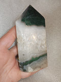 Moss Agate Tower #13 – Approx. 480g+