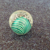 Adrian Sankey Ambleside Green Swirl Lead Crystal Paperweight