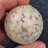 Heron Glass Iridescent Bubble Paperweight