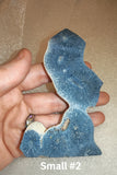Blue Fossil Coral Pieces