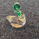Avondale Glass Swan Figurine - Handmade in Wales