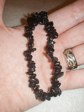 Black Obsidian Chipstone Bracelet Natural Gemstone Crystal Stretch Bracelet