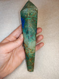 Chrysocolla & Malachite Wand - 290g