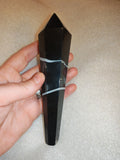 Black Banded Agate Wand with Display Stand - 220g