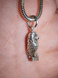 925 Sterling Silver Owl on Books Pendant Necklace