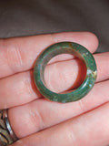 Green Agate/Jasper Gemstone Ring | Natural Crystal Band