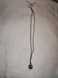Picasso Jasper Round Pendant Necklace with Adjustable Cord