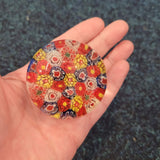 Murano Style Millefiori Glass Paperweight