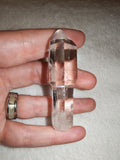 Clear quartz double terminated wand
