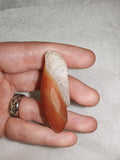 Red Chalcedony Freeform with Quartz Matrix