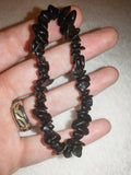 Black Obsidian Chipstone Bracelet Natural Gemstone Crystal Stretch Bracelet