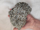 1.14kg Green Quartz Needle Crystal Cluster with Pyrite & Galena | Borieva Mine Bulgaria