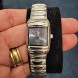 U.S. Polo Assn Ladies Silver Tone Rectangular Quartz Watch Boxed NOS #3