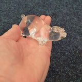 Langham Style Clear Glass Pig Paperweight