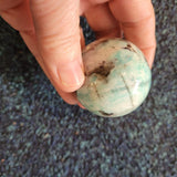 Amazonite with Smoky Quartz sphere #17 – Approx. 140g