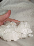 Quartz Cluster #8 with Possible Chrysocolla & Malachite - Approx. 450g