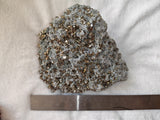 Large Green Quartz with Pyrite Crystal Cluster | Borieva Mine, Madan, Bulgaria | 2.984kg Cabinet Specimen #4