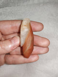 Red Chalcedony Freeform with Quartz Matrix