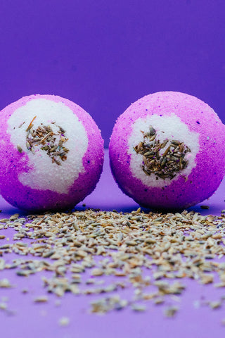 Lavender essential oil bath bomb