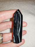 Black banded agate tower. Tower #64