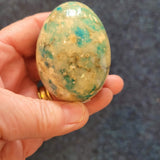 Blue & Cream Crystal Egg #12 – Approx. 150g