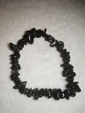 Black Obsidian Chipstone Bracelet Natural Gemstone Crystal Stretch Bracelet