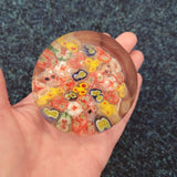 Murano Style Millefiori Glass Paperweight