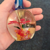 Pair of Murano Style Art Glass Bud Vases