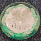 Tweedsmuir Glass "Biggar" Paperweight