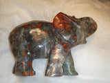 African Bloodstone Elephant - 2220g