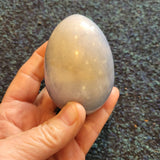 Blue Calcite Crystal Egg – Approx. 280g - Egg #6